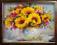 KWIATY STOKROTKI I SŁONECZNIKI RAMA 40x50 SYGNOWAN