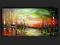 obraz olejny 40x80 cm impresja abstrakcja