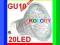 Żarówka 20 LED DIODA GU10 1,3W KANLUX !!!KOLORY!!!