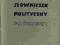 Słowniczek Polityczny dla żołnierzy Maj 1945