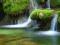 Leśny wodospad - fototapeta fototapety 183x254 cm