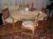 3 krzesła i stół  ,shabby chic,vintage,poduchy