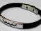 BRANSOLETA MĘSKA Biżuteria KAUCZUK STAL PREZENT