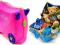 TRUNKI Jeżdżąca WALIZKA JEŹDZIK blue pink WALIZKA