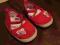 Prześliczne czerwone balerinki,jak NOWE!!