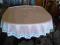 PIĘKNY OKRĄGŁY OBRUS-ŚR.130CM