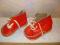 czerwone mokasynki wkładka 10 cm