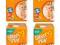 4 x Pampers SLEEP&PLAY 4 MAXI pieluchy 200szt