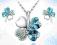 SWAROVSKI LUCKY CLOVER *BLUE - KOMPLET + GRATISY