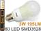 ŻARÓWKA E27 60 LED SMD 3528 195lm 3W Ciepła Zimna