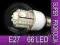 ŻARÓWKA DIODOWA LED E27 66 LED BAŃKA 230V CIEPL