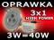 ZESTAW = OPRAWA HALOGENOWA DIODOWA 3x1 LED !!!