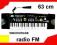 SYNTEZATOR ORGANY KEYBOARD MIKROFON RADIO FM_ 63cm