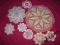 ZESTAW SERWETEK ROBIONYCH NA SZYDELKU !!!
