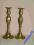 piękne świeczniki 2 szt z mosiądzu UNIKAT!! POLECA