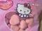 HELLO KITTY PIANKOWE TRUSKAWKOWE SERDUSZKA+SOK