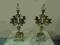 SWIECZNIKI marmurowe MARMUR KANDELABRY mosiezne
