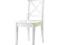 Krzesło salon lite drewno białe INGOLF NOWE Ikea