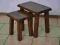 UROCZE DĘBOWE STOLIKI DWOJAKI DREWNO DĄB