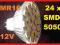 MR16 24 x POWER LED SMD 5050 jak 50W 12V  - RYBNIK