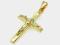 DUŻY ZŁOTY KRZYŻYK NA CHRZEST KOMUNIE pr. 0,585