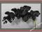 SF606 STORCZYK kwiaty z latexu Black EXSCLUSIVE