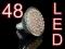 ŻARÓWKA MR16 48 LED CIEPŁA ŻARÓWKI 80 60 24 21 20