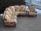 KOMPLET WYPOCZYNKOWY KANAPA SOFA NAROŻNIK BAROK