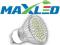 ! ŻARÓWKA GU10 80 LED 230V + GRATIS WTYK