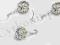3 SWAROVSKI KOLCZYKI CYRKONIOWE 8 mm ślub prezent