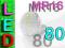 ŻARÓWKA MR16 80 LED CIEPŁA ŻARÓWKI 60 48 24 21 20