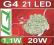 G4 21 LED ŻARÓWKA DIODOWA WYSYŁKA GRATIS!