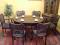 ORZECHOWY  ROZKŁADANY STÓŁ -267 cm 12 OSÓB