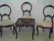 Krzesła L.F komplet kawowy