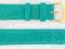 SKÓRZANY PASEK DO ZEGARKA 16 mm  TURKUSOWY