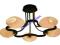 Lampa Sufitowa Plafon, Chrom + Szkło 269-107-05