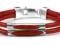 Rzemień czerwony - bransoletka