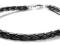 Rzemień pleciony 4 mm i srebro