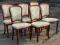 LUDWIKOWSKIE TAPICEROWANE KRZESŁA 6 SZTUK BDB