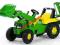 TRAKTOR ROLLY TOYS JOHN DEERE Z ŁYŻKA + KOPARKA