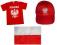 ZESTAW KIBICA koszulka czapka flaga polska euro