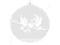 Balon 1m clear, Białe gołąbki ślub OLBON9G-038a