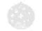 Balon 1m clear, Białe motylki ślub OLBON5G-038a