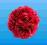 Kula kwiatowa 17 cm różowa - 3 szt ślub KUK-081a