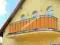 Osłona balkonowa na balkon TEFLON+UV wys.90 ORANGE