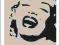 MARILYN MONROE - STENCIL - plakat 61x92cm !
