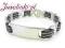 Masywna bransoletka męska kauczuk i stal  j125