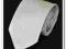 Krawat krawaty ślub ślubne #11 bialy- 8 cm