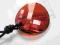 wisior SWAROVSKI twist 28mm rzemień red magma DIN