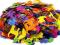 Duży zestaw elementów z mikrogumy - 1000 sztuk